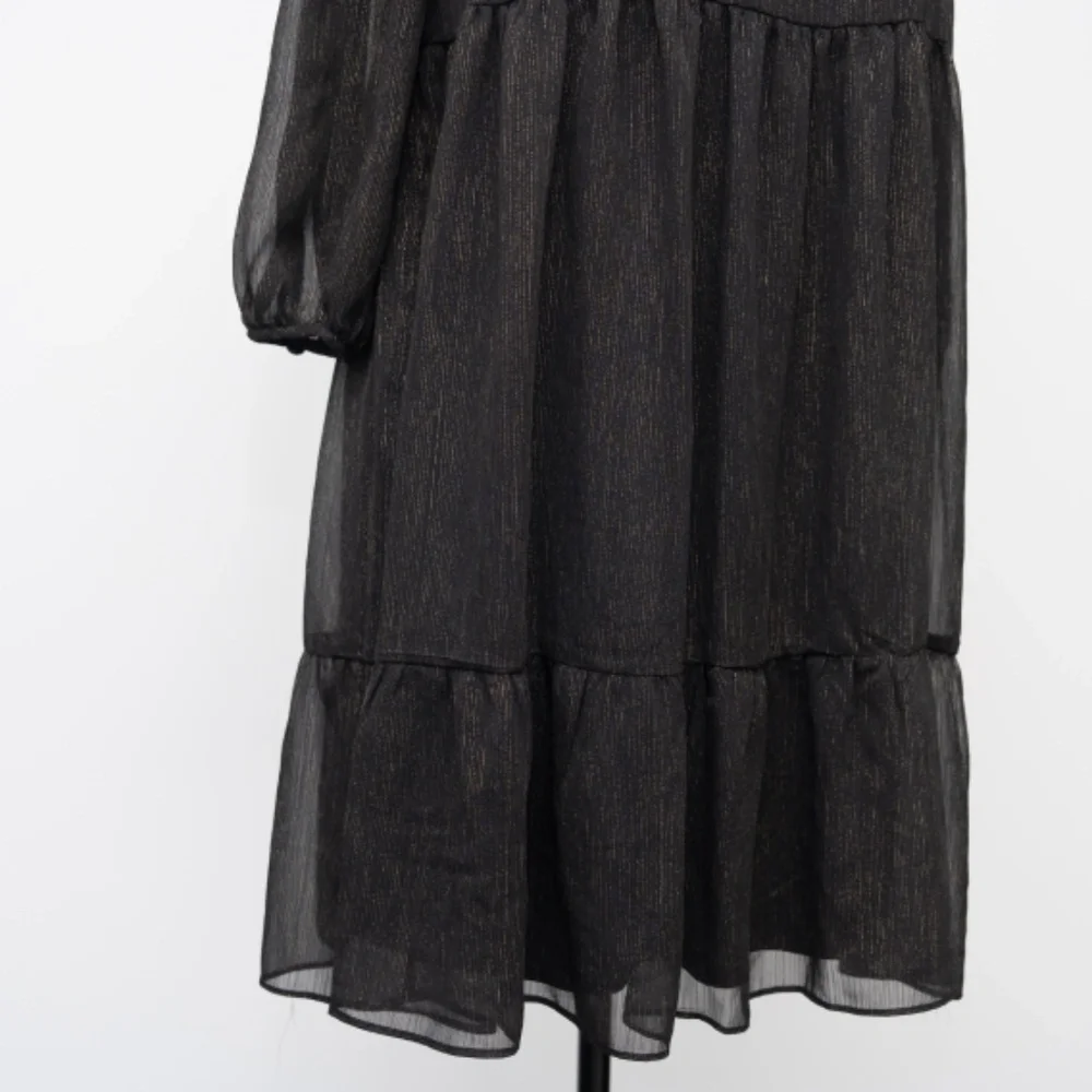 Calvin‎ Klein. Sheer Empire Waist Mini Dress.